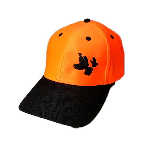 Cap Black Blaze Orange Cap with Two Bird Logo