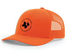 Load image into Gallery viewer, Blaze Orange Mesh Back Trucker Cap with RGS &amp; AWS Circle Logo
