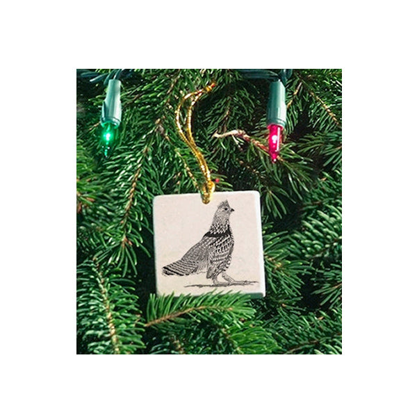 Ruffed Grouse Design Christmas Ornament