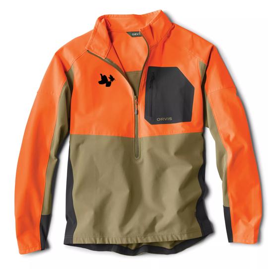 Orvis Pro LT Softshell Pullover: RG & WC Embroidery