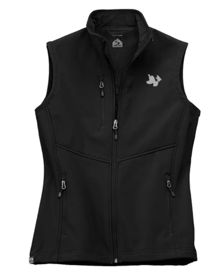 Women's Trailblazer Vest: Black with RG & WC Embroidery