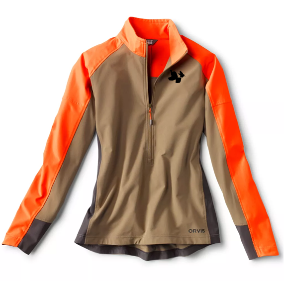 Women's Orvis Pro Lt Softshell Pullover: RG & WC Embroidery